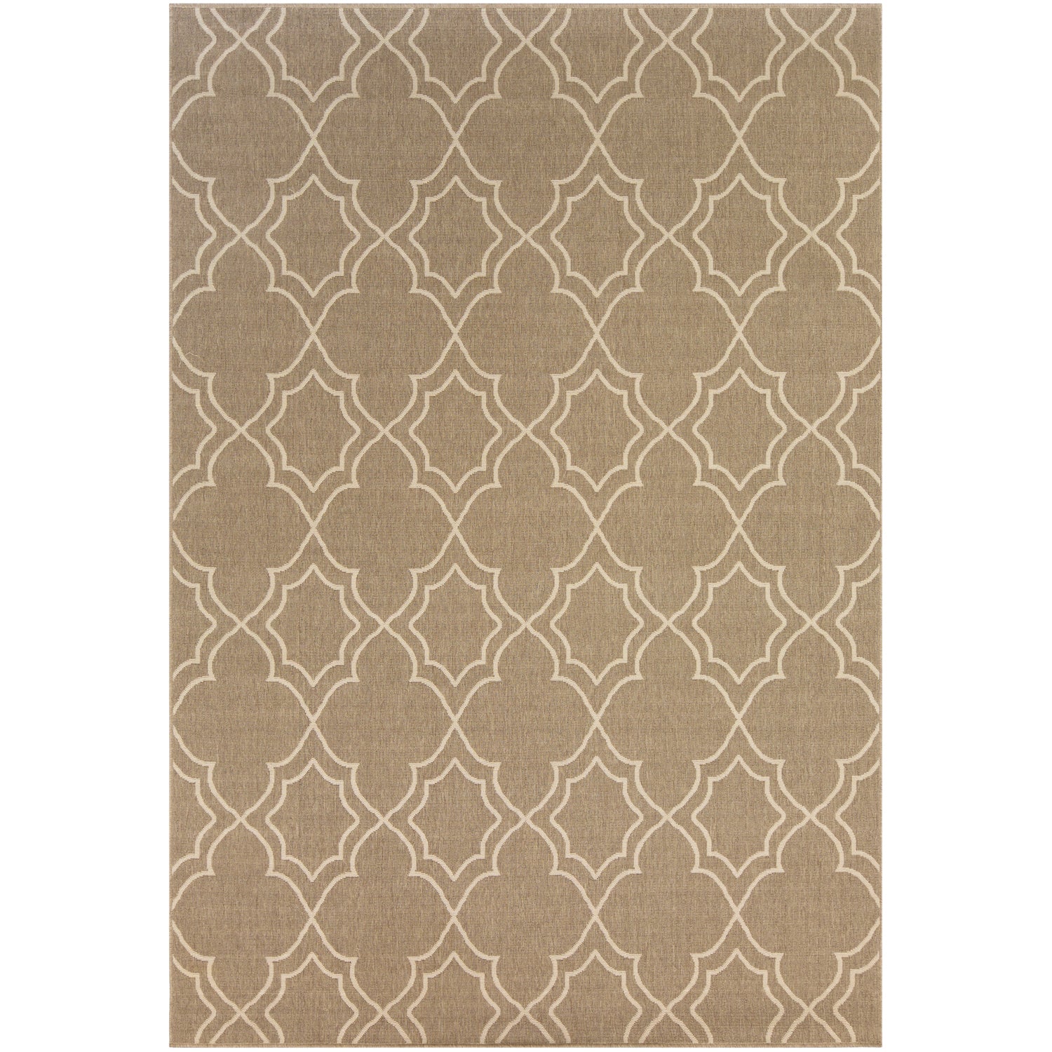 Alfresco Outdoor Rug in Camel & Cream