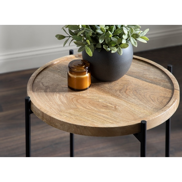 Kate and Laurel Vale Round Side Table