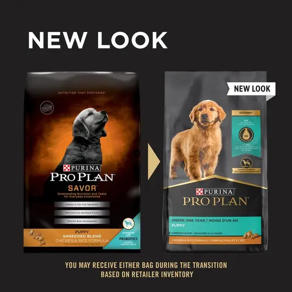 Purina Pro Plan Savor Shredded Blend Chicken and Rice Puppy Food