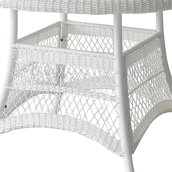 Round Resin Wicker Dining Table