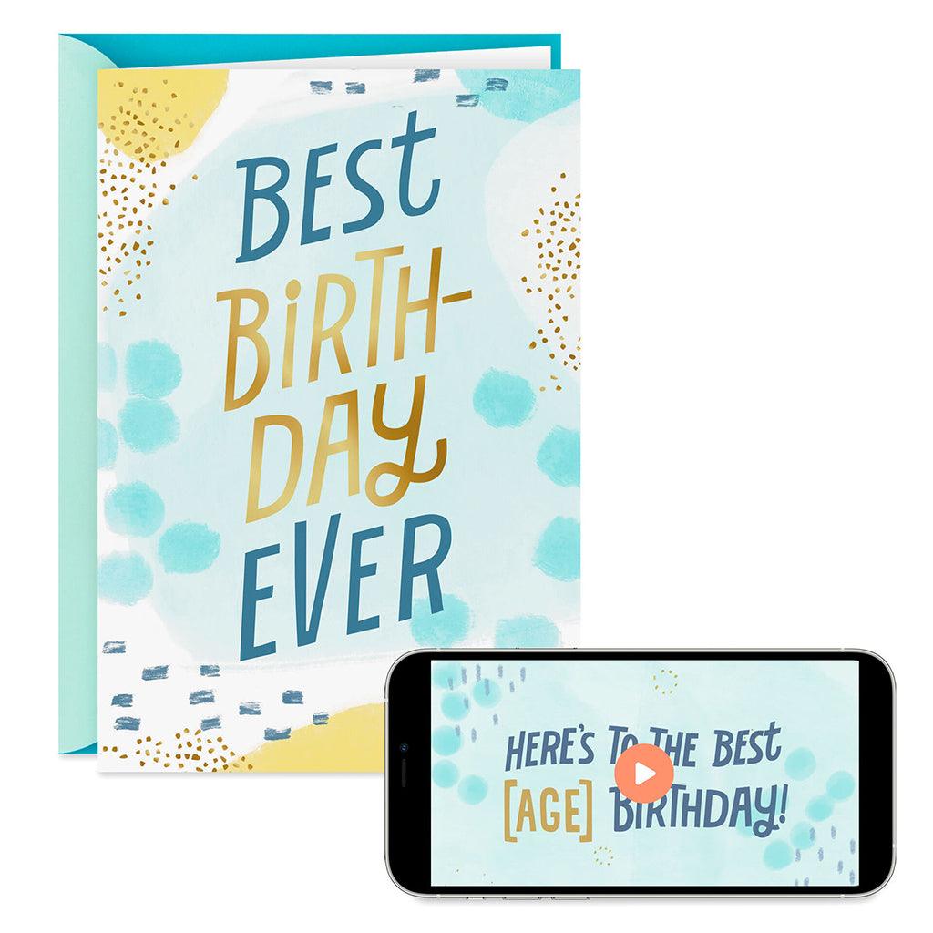 Hallmark  Best Birthday Ever Video Greeting Birthday Card