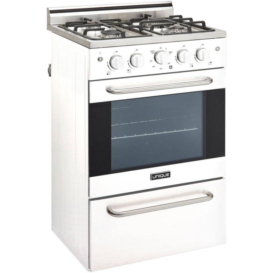 Unique Appliances 24-inch Freestanding Gas Range UGP-24V PC1 W