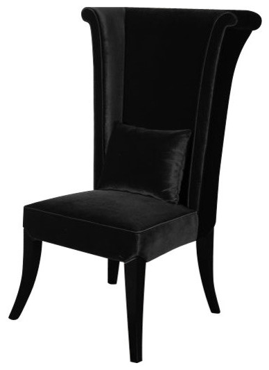 Mad Hatter Rich Velvet Dining Chair   Transitional   Dining Chairs   by Armen Living  Houzz