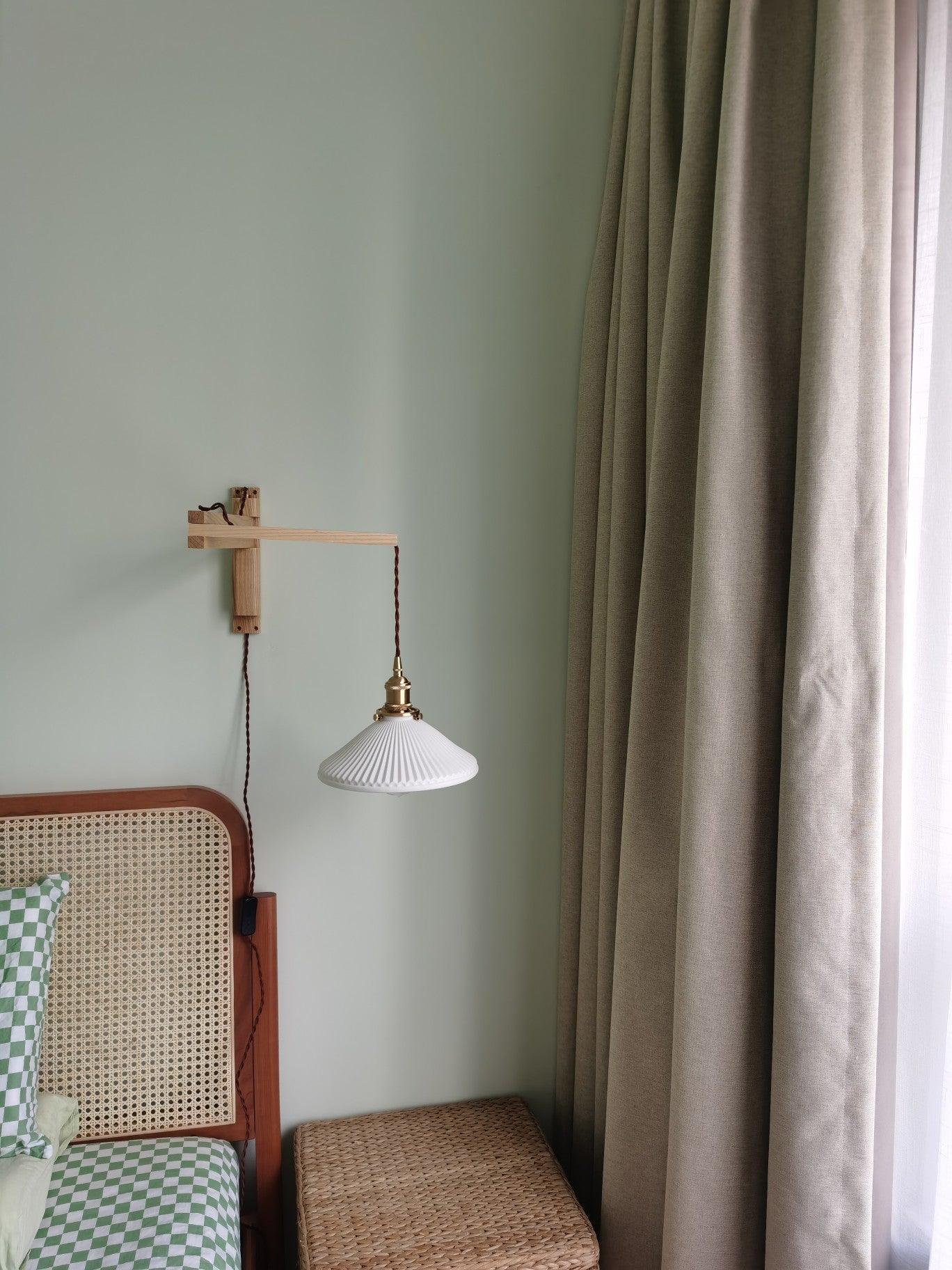 Walnut Telescopic Wall Lamp