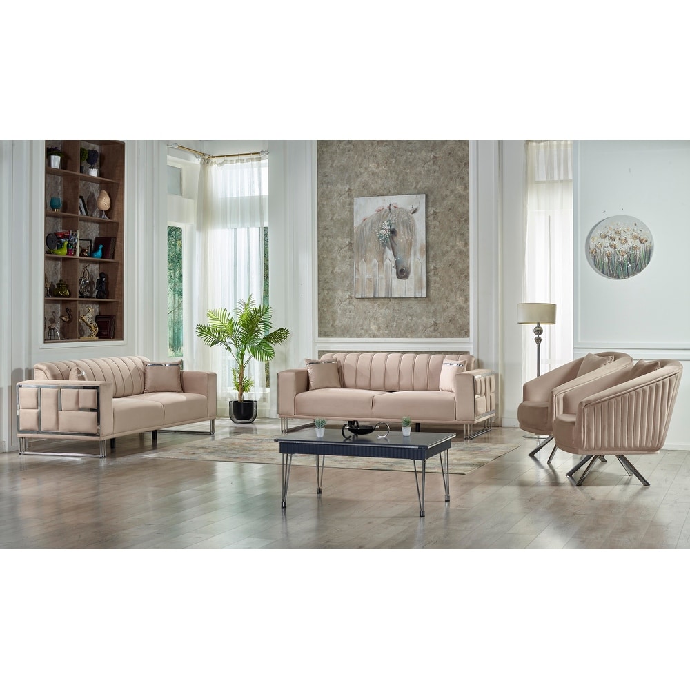 Puzzle Two Sofa Two Chair Living Room Set