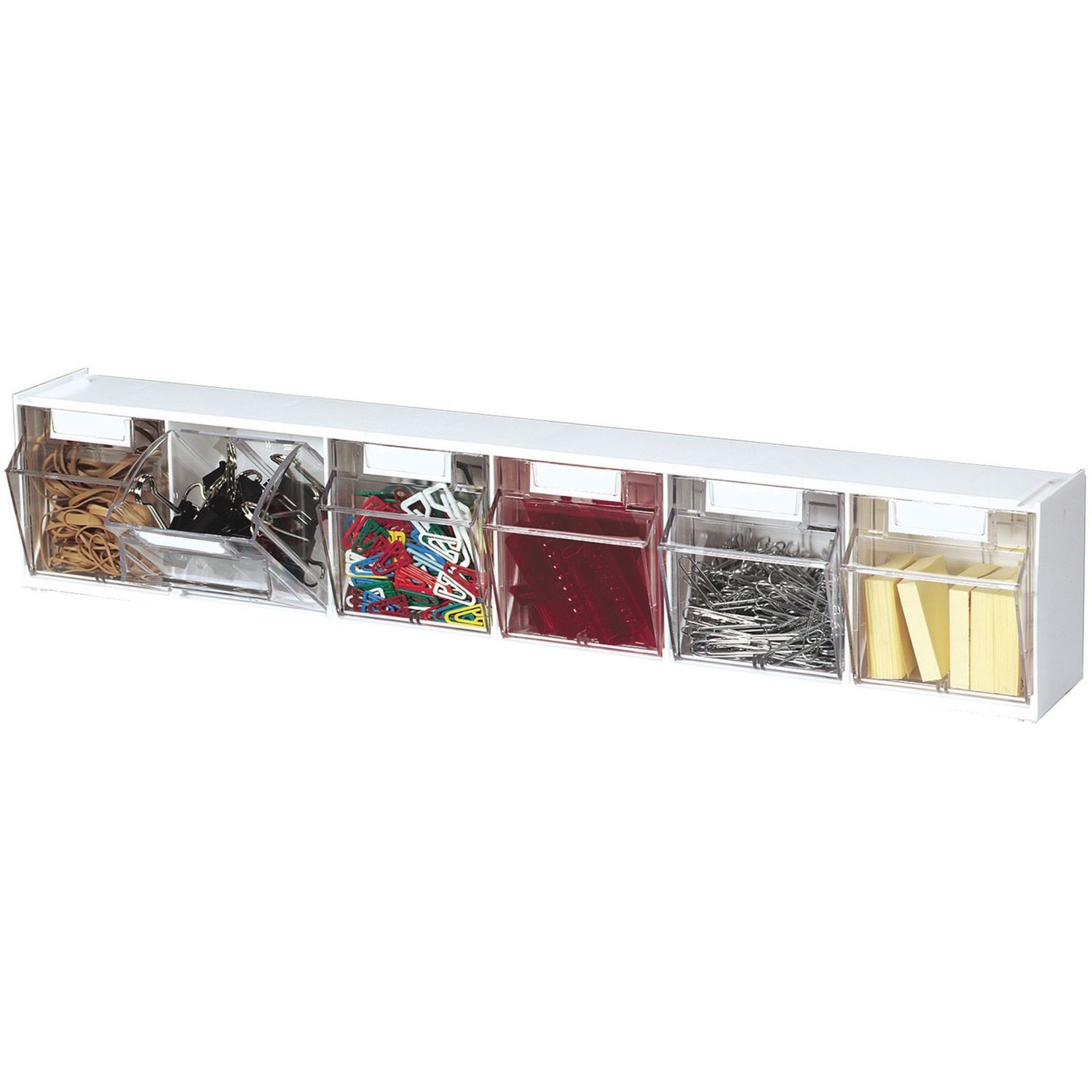 Tilt Bin Interlocking Multi-Bin Storage Organizer by Deflecto， LLC DEF20603OP