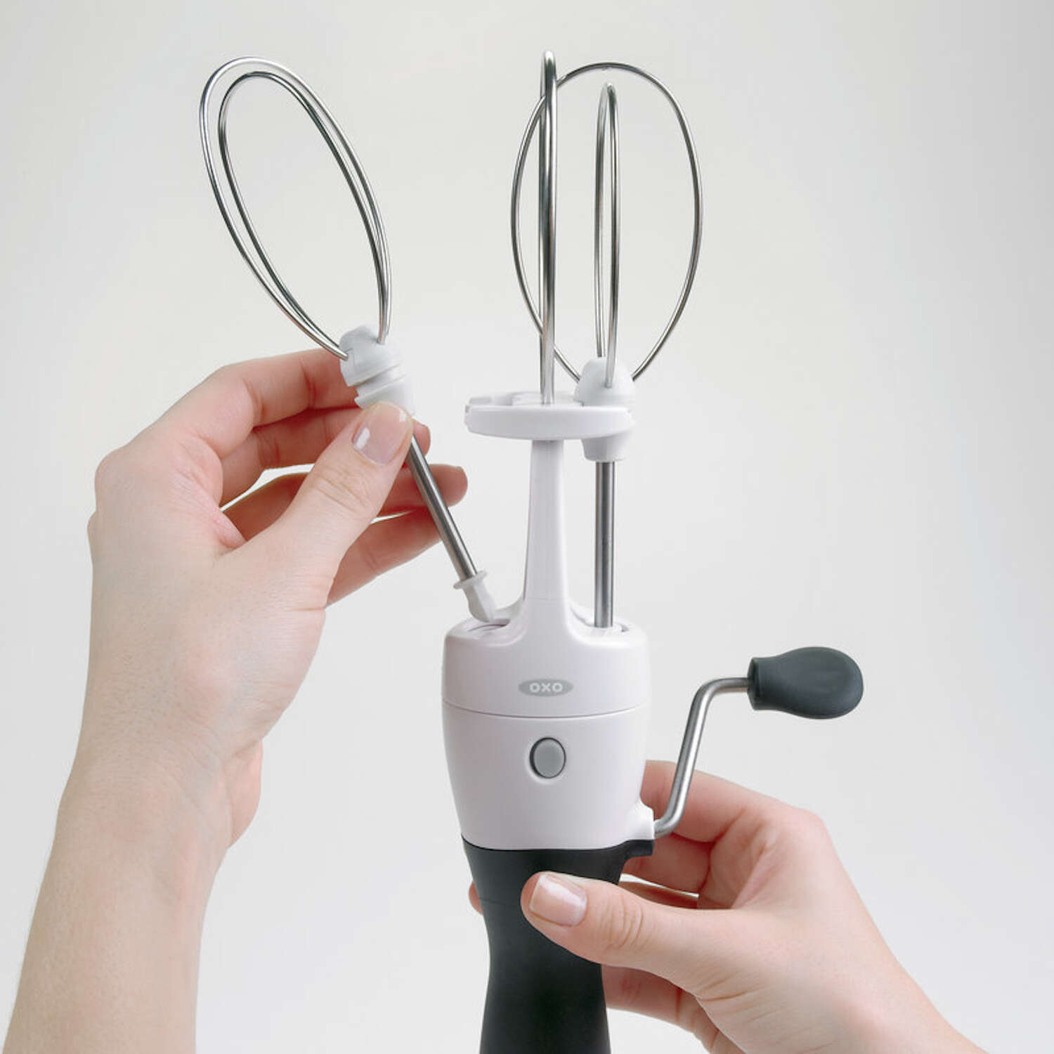 OXO Good Grips Black/White Plastic/Stainless Steel Egg Beater