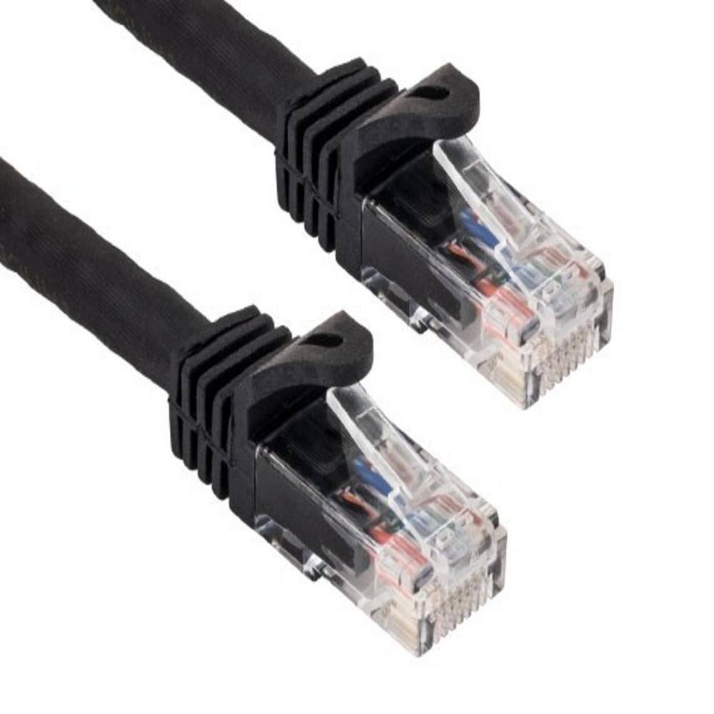 SANOXY 10 ft. Cat6a 600 MHz UTP Snagless Ethernet Network Patch Cable Black SNX-CBL-LDR-C6110-1010