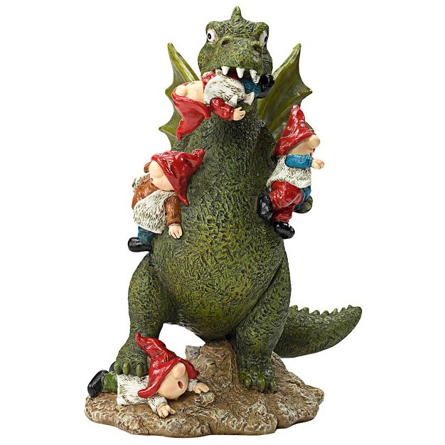 Design Toscano Dragon x27 s Gonna Get Ya Garden Gnome Apocalypse Statue