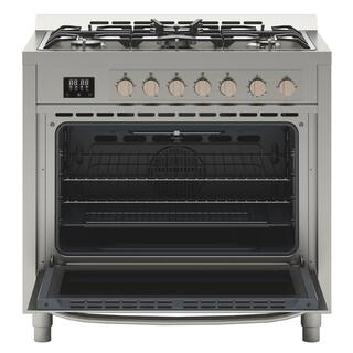 Koolmore 36 in. 5 Burner Freestanding Gas Range in. Stainless Steel GRS-36-5B