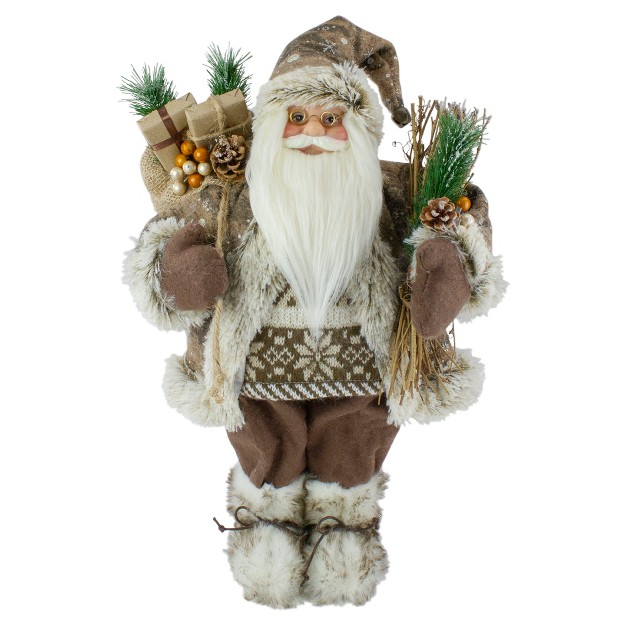 Standing Santa Christmas Figure With Presents