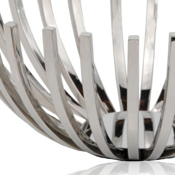 14' Round Stainless Steel Modern Open Centerpiece Bowl - 8 W x 16 D x 6 H