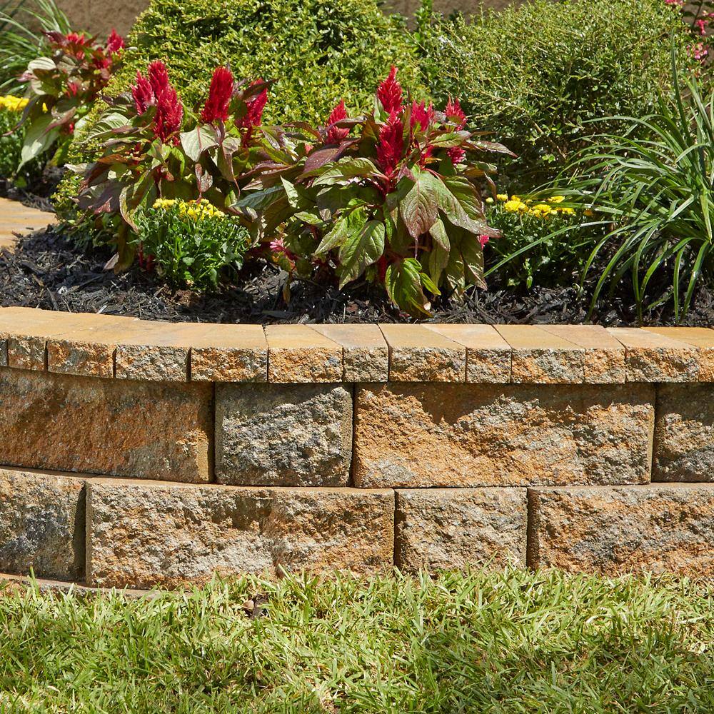 Pavestone RockWall Large 6 in. x 17.5 in. x 7 in. Yukon Concrete Retaining Wall Block 79850