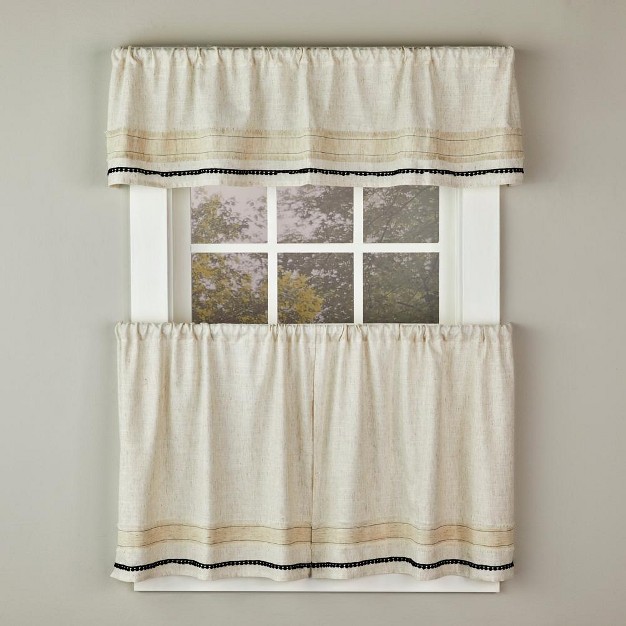 Rod Pocket Valance 56 quot X 13 quot Linen By Skl Home