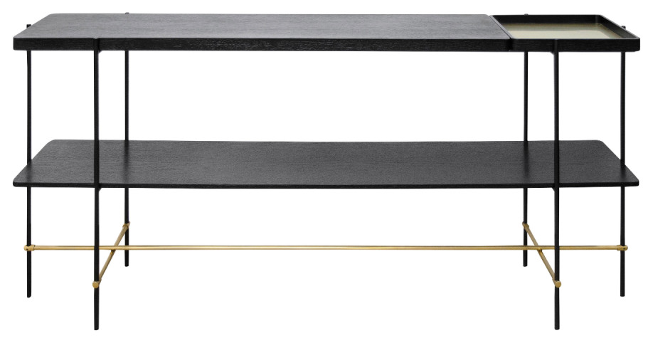 Black Tray Console Table  Versmissen Highline   Contemporary   Console Tables   by Oroa   Distinctive Furniture  Houzz