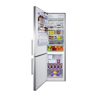 Summit Appliance 24 in. W 11.7 cu. ft. Bottom Freezer Refrigerator in Stainless Steel Counter Depth FFBF181ES2IMLHD