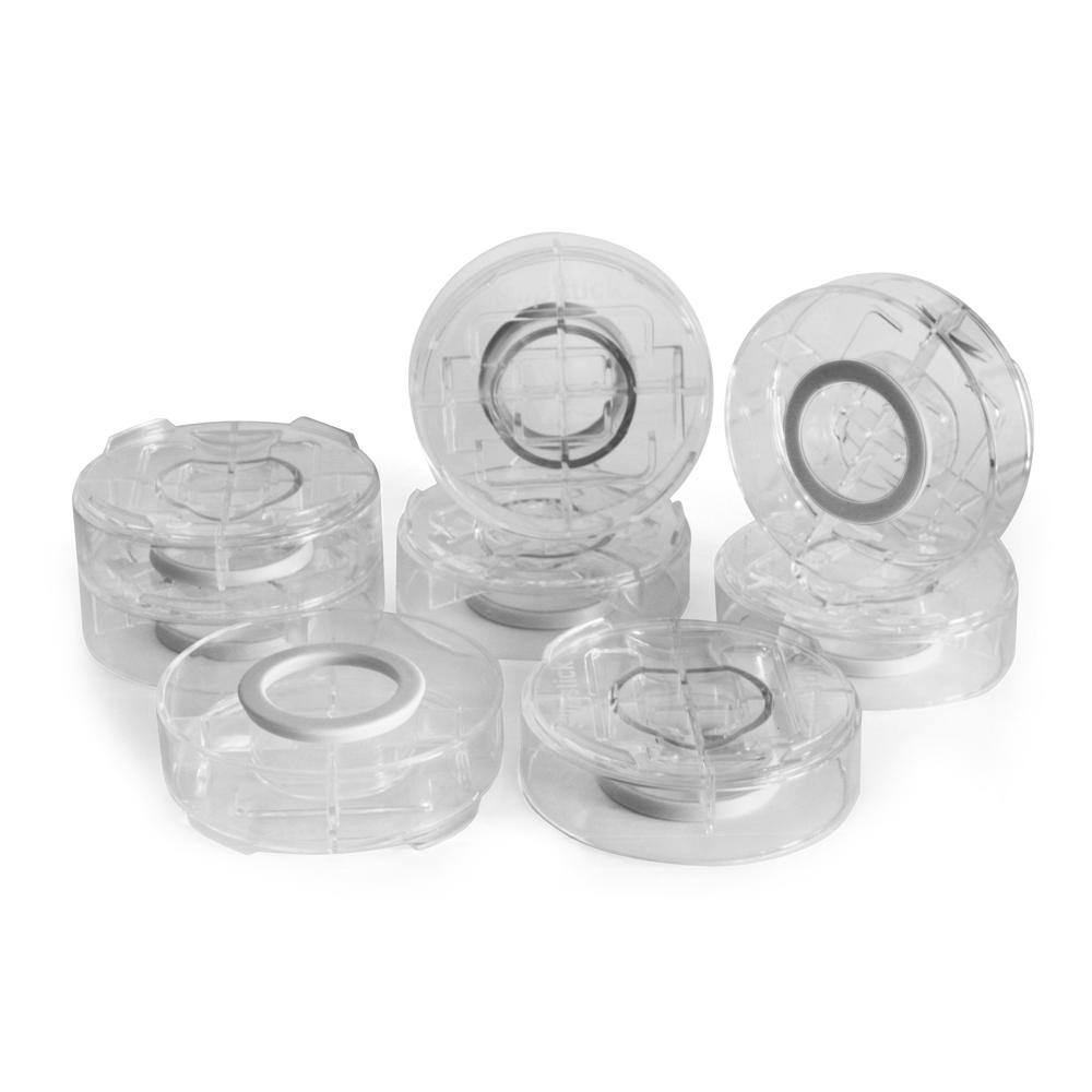 SlipStick StackIts Clear Stackable Furniture Risers 8-Pack CB658