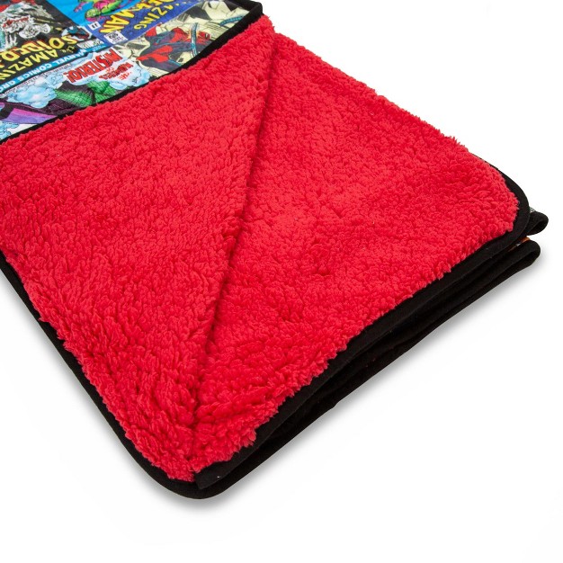 Surreal Entertainment Marvel Spider man 60th Anniversary Special Edition Red Throw Blanket