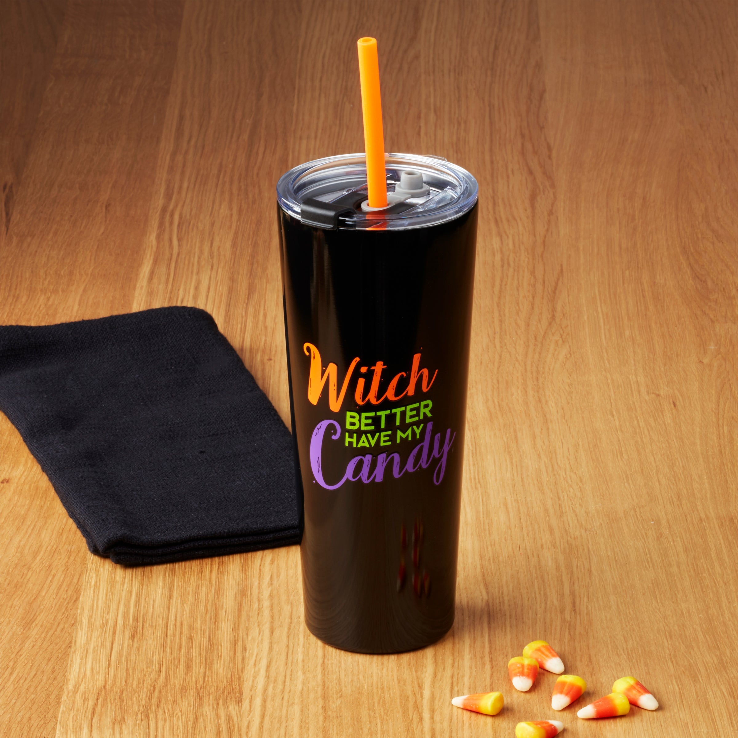 Witch Candy 24 Oz Tumbler With Straw