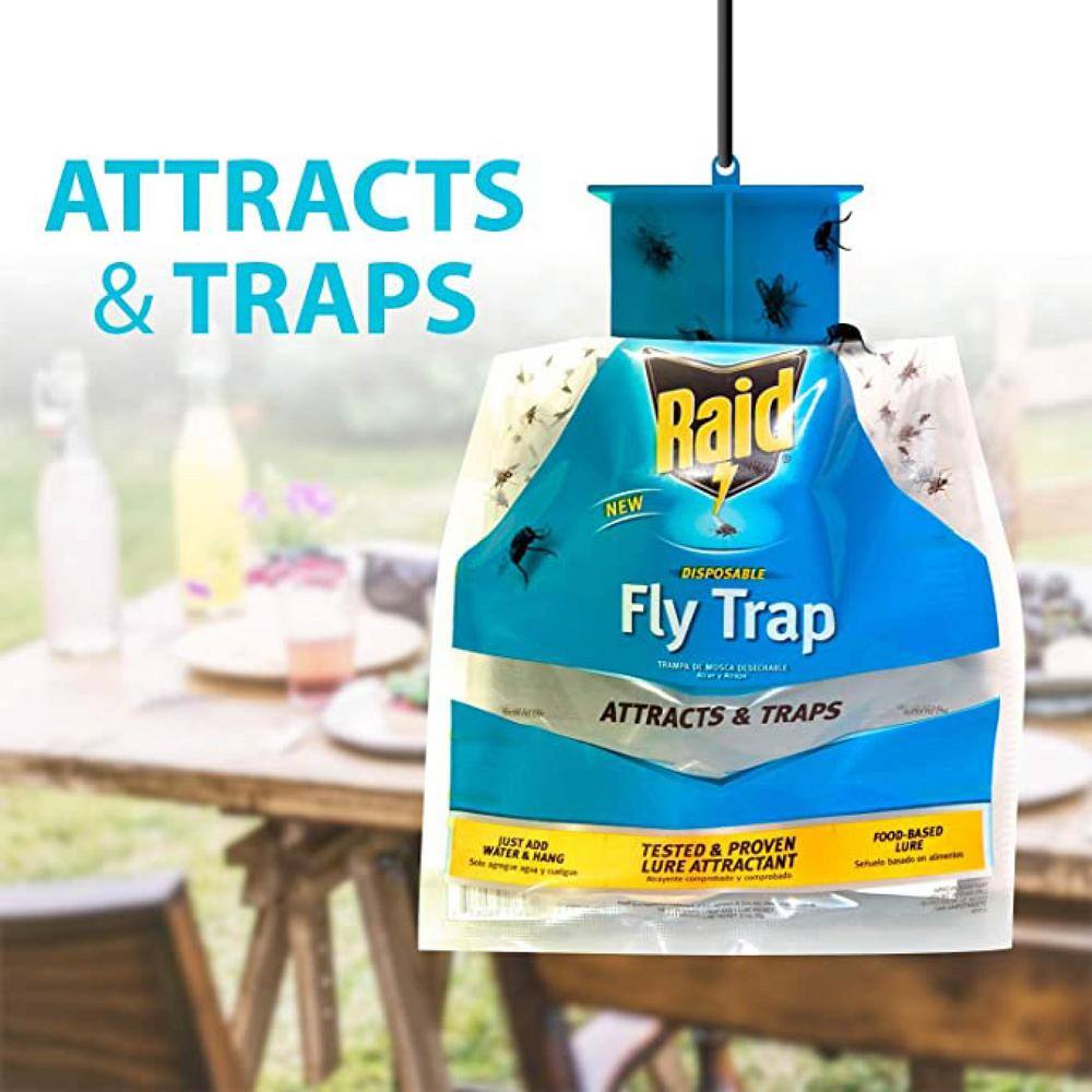 Raid Disposable Fly Trap (3-Pack) FLYBAG-RAID