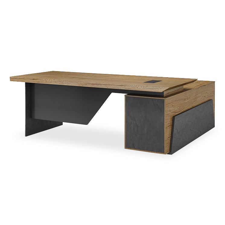 HAMLIN Executive Office Desk with Left Return 2.2M - Tobacco