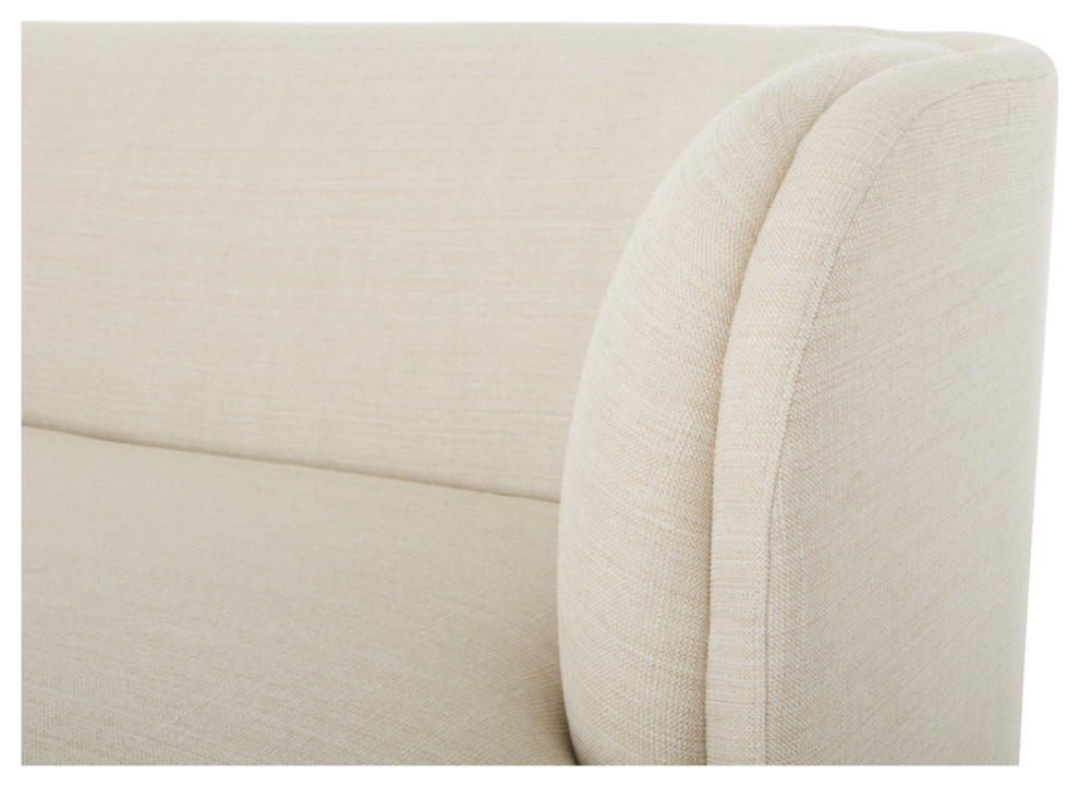 Yoon 2 Seat Chaise Right Sweet Cream   Contemporary   Loveseats   by Moe  x27s Home Collection  Houzz