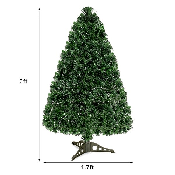 PreLit Artificial Christmas Tree Fiber Optic Tree