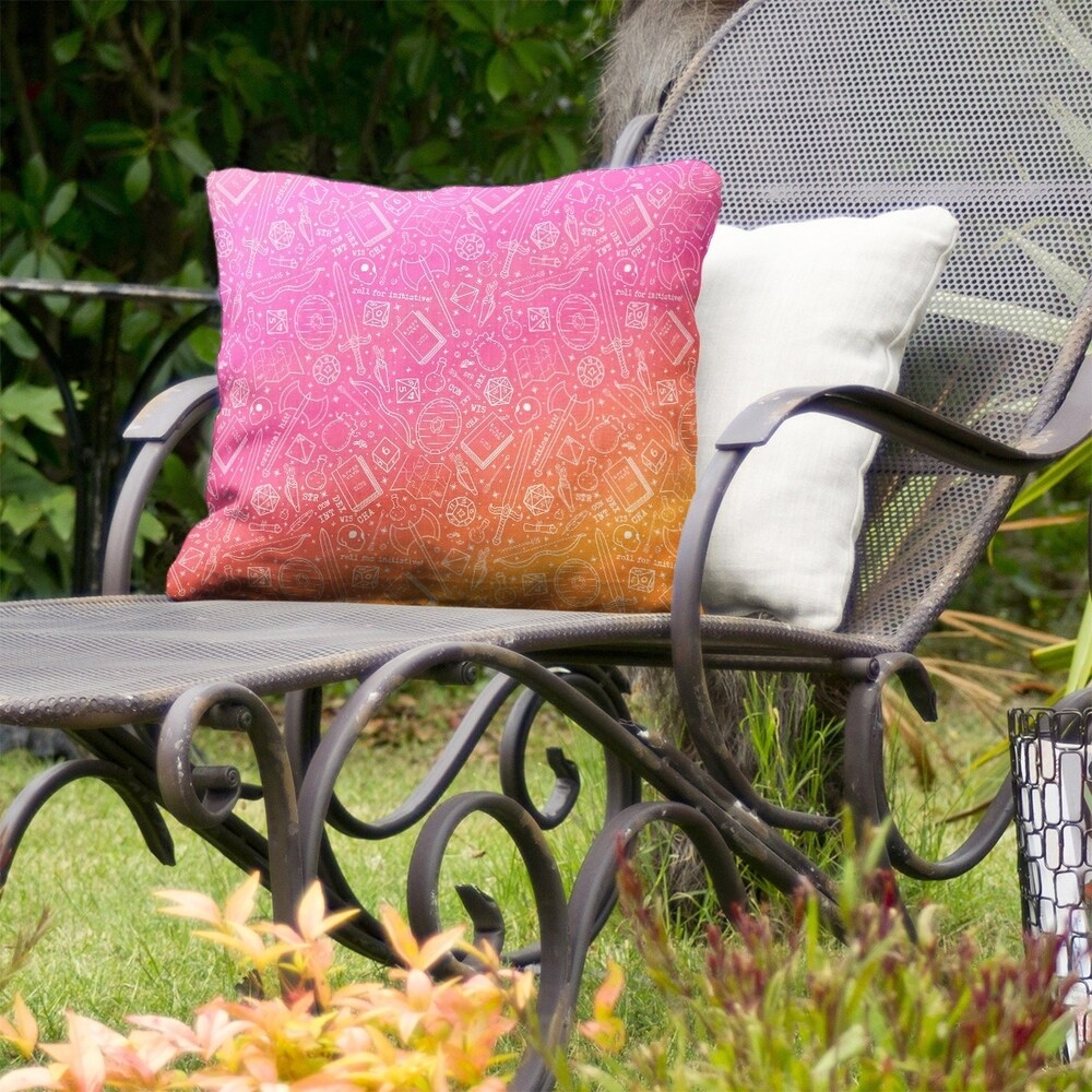 Ombre RPG Pattern Indoor/Outdoor Pillow