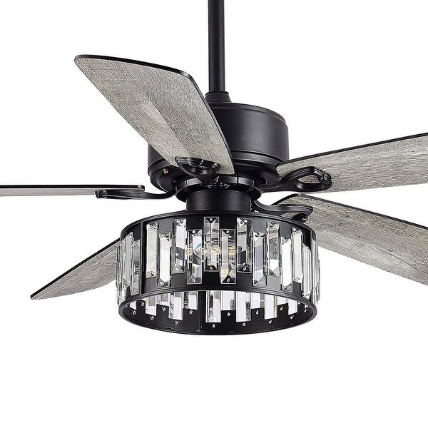 52-In Black Farmhouse Indoor Ceiling Fan with Light Remote Shopping - The Best Deals on Ceiling Fans | 40971725