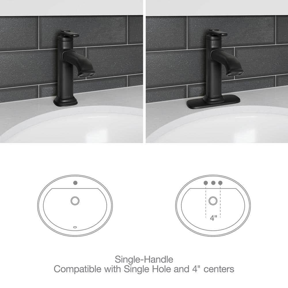 KOHLER Numista Single Hole SingleHandle Bathroom Faucet in Matte Black