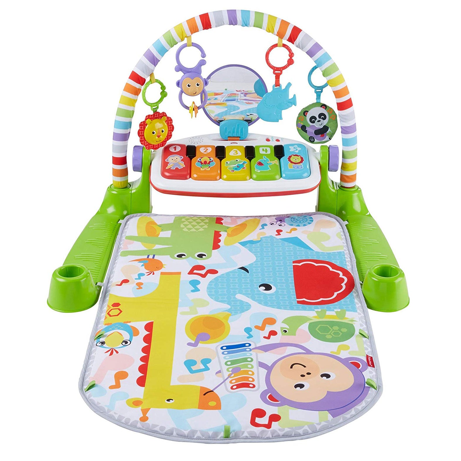 Fisher Price Kick & Play Piano Gym Play Mat with Toys & Piano Keys (Open Box)