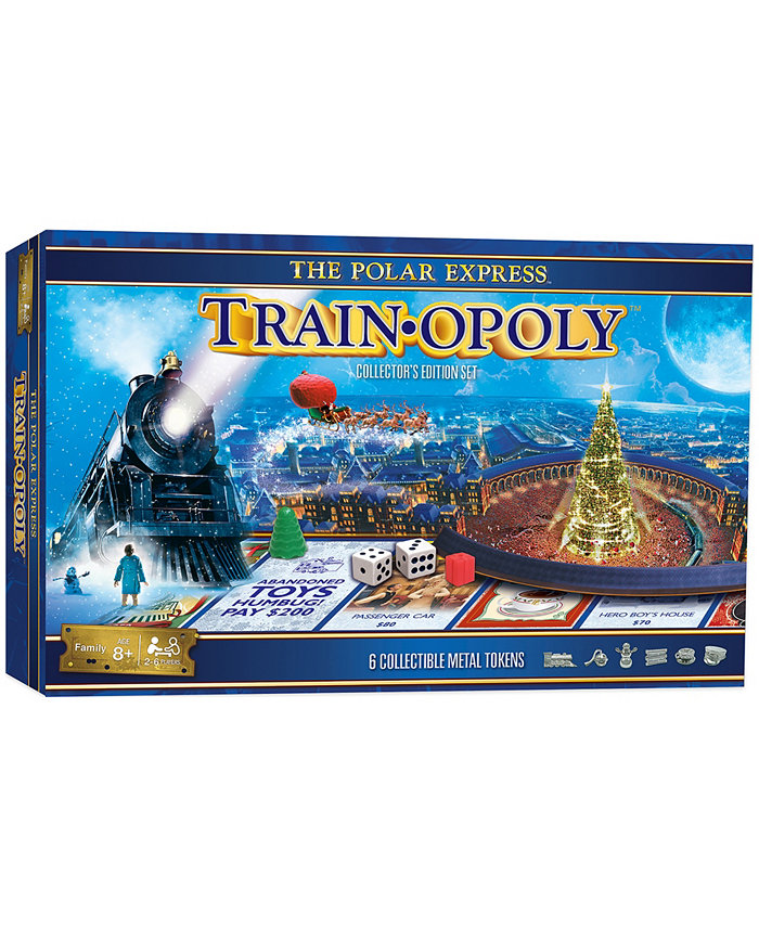 University Games Masterpieces Puzzles the Polar Express Train-Opoly Collectors Edition Set