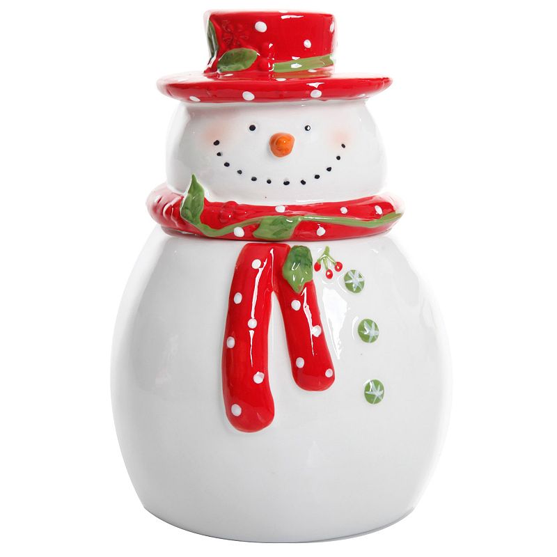 Gibson Home Jolly Plenitude 7.5 Snowman Cookie Jar