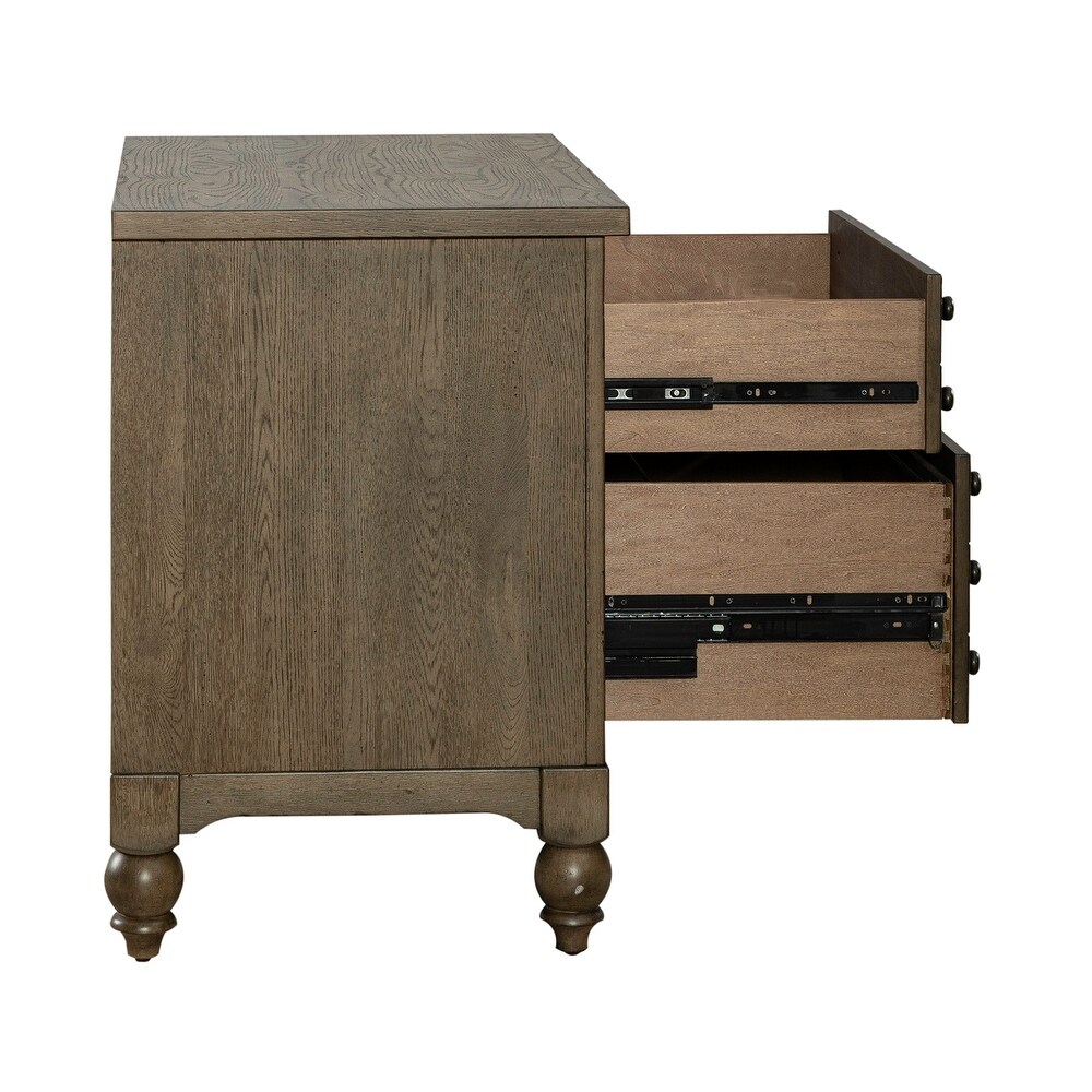 Americana Farmhouse Dusty Taupe Lateral File Cabinet