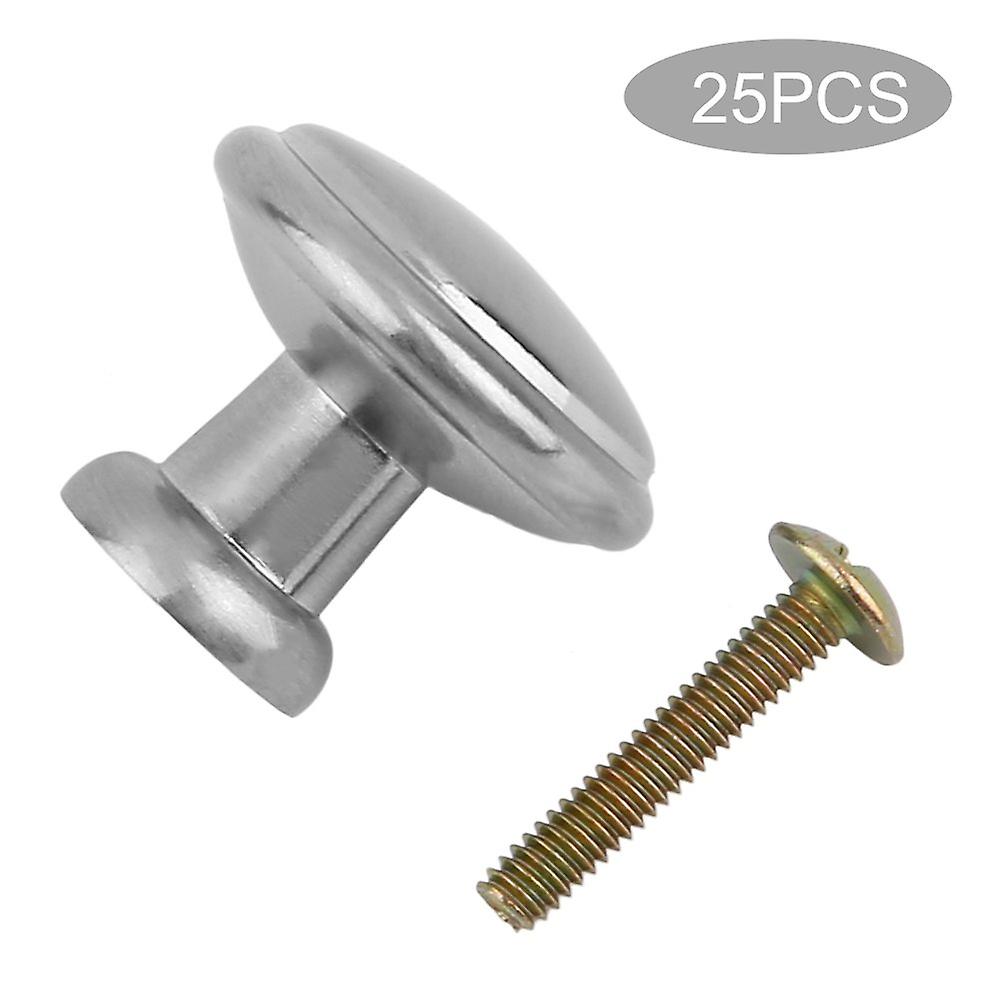 Zinc Alloy Drawer Handles 25 Pcs Kitchen Cabinet Knobs Round Furniture Handle