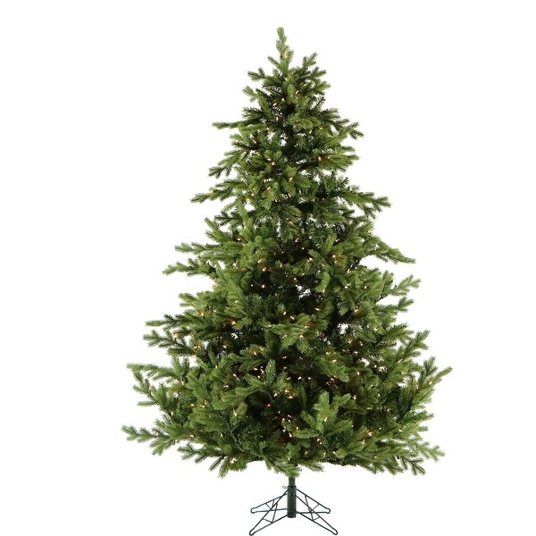 Fraser Hill Farm 9Ft. Woodside Pine Christmas Tree with Warm White LED Lighting and EZ Connect