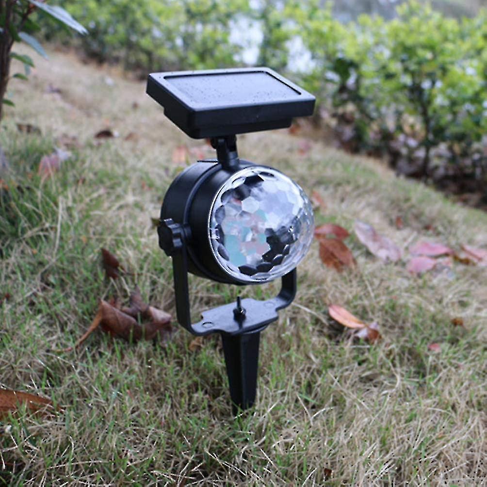 Solar Rotating Christmas Flood Light Lawn， Birthday， Party， Ktv， Wedding， Outdoor