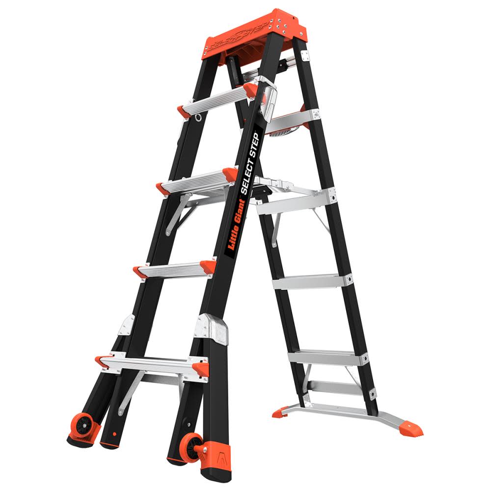 Select Step M5 Type 1AA Fiberglass Adjustable Step Ladder