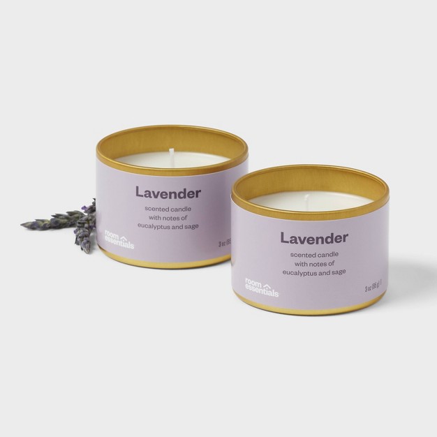 2pk 3oz Tin Gift Set Lavender