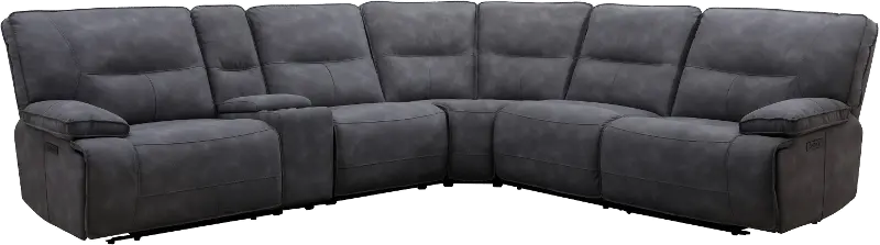 Spartacus Cobalt 6-Piece Power Reclining Sectional