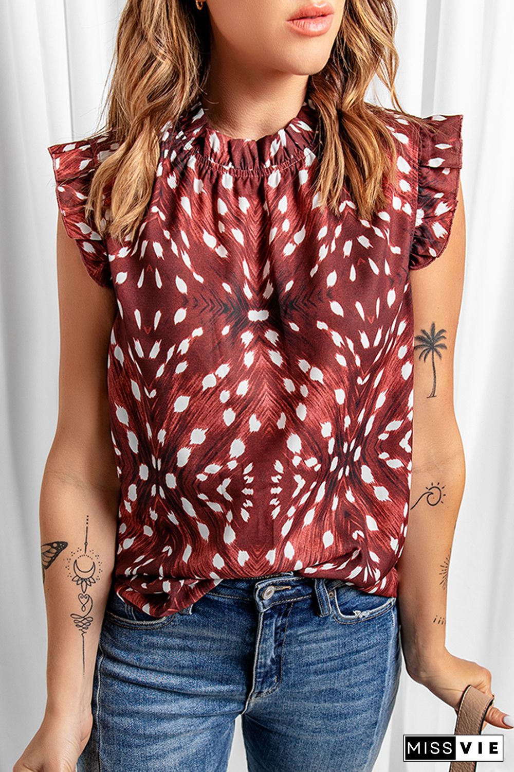 All Over Print Flutter Tank Top