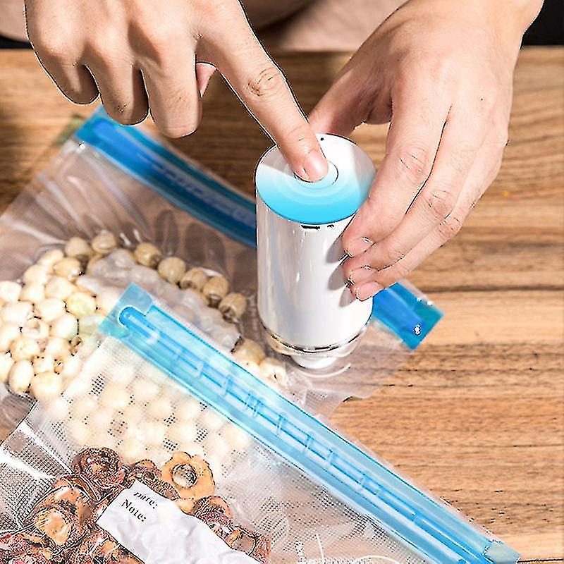 Electric Handheld Vacuum Sealer Pump Reusable Vacuum Food Storage Zipper Bags Set Sous Vide Bags Bpa Free