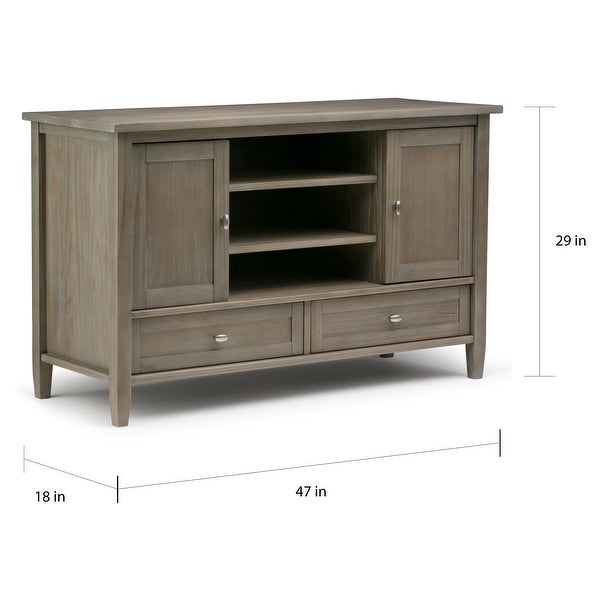 WYNDENHALL Norfolk Transitional TV Media Stand For TVs up to 50 inches