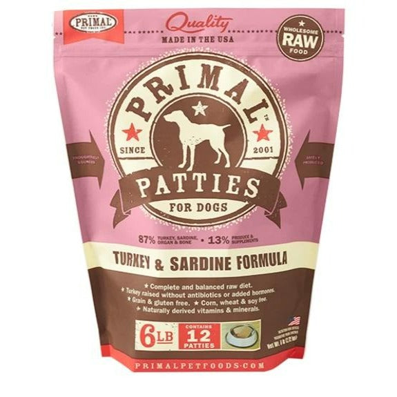 Turkey Sardine Formula Raw Frozen Dog Food