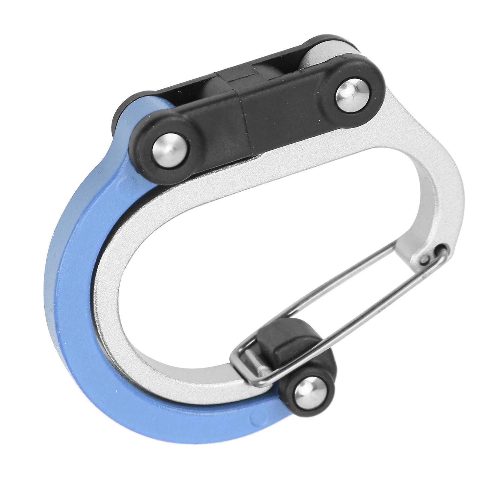 Outdoor Aluminum Alloy Carabiner Clip And Hook Mini For Travel/luggage/small Bagsblue