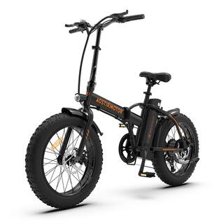 20 in. Folding Black Electric Bike 500-Watt Motor 20 in. Fat Tire with 36-Volt13Ah Lithium Battery GM-LH-163