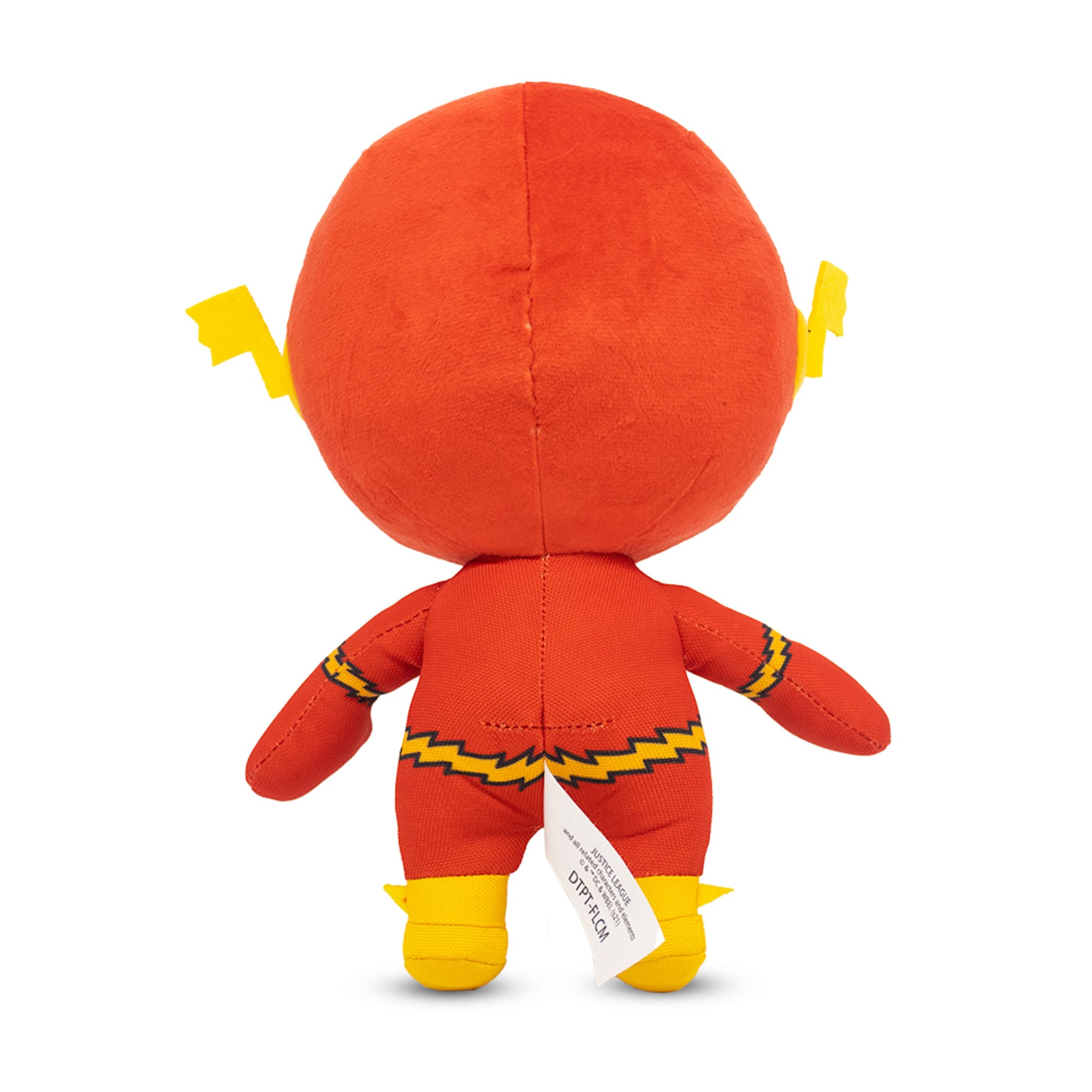 Buckle-Down DC Comics Super Friends Collection Chibi Flash Full Body Pose Plush Squeaker Dog Toy， Small