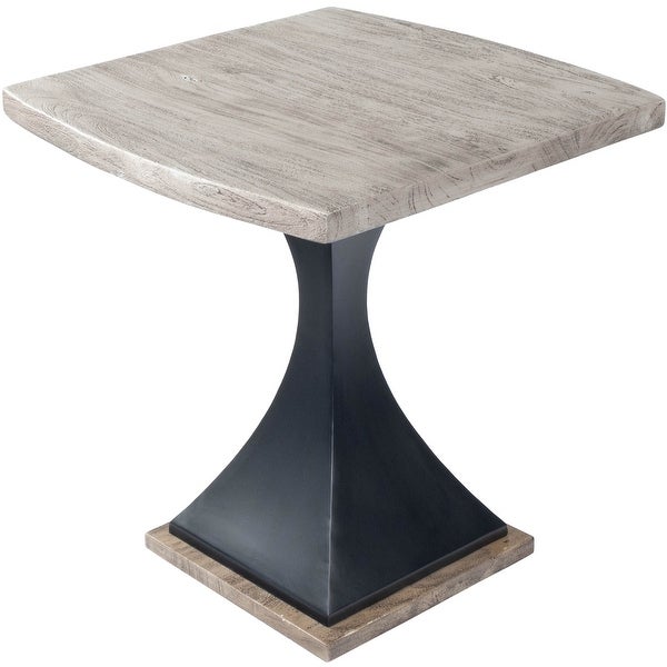 Butler Lidiya Gray Wood and Metal End Table