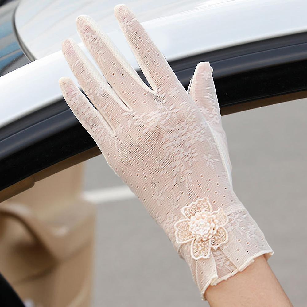 Women's Sunscreen Gloves Lace Summer Uv Resistant Thin Ice Gloves