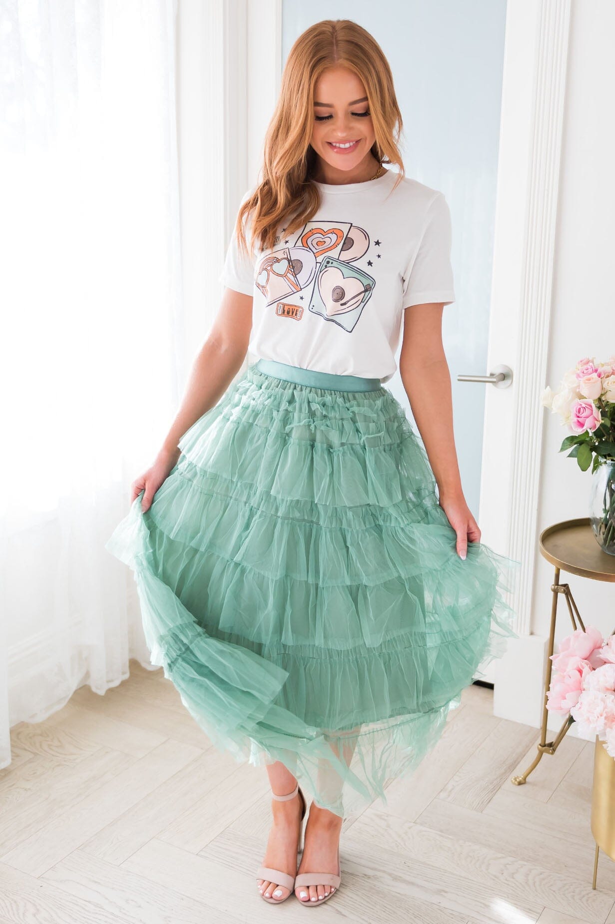 It's All About The Tiers Modest Tulle Skirt